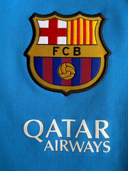 FC Barcelona Nike Therma-FIT Full Zip Blue Hoodie Jacket Size: M