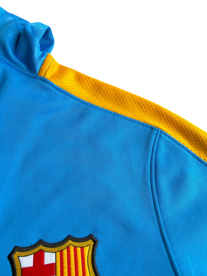 FC Barcelona Nike Therma-FIT Full Zip Blue Hoodie Jacket Size: M