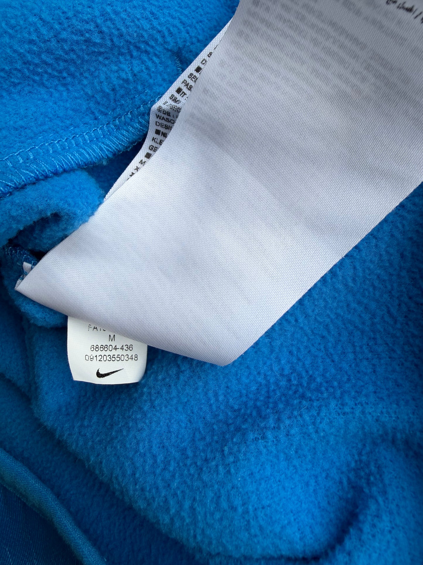 FC Barcelona Nike Therma-FIT Full Zip Blue Hoodie Jacket Size: M
