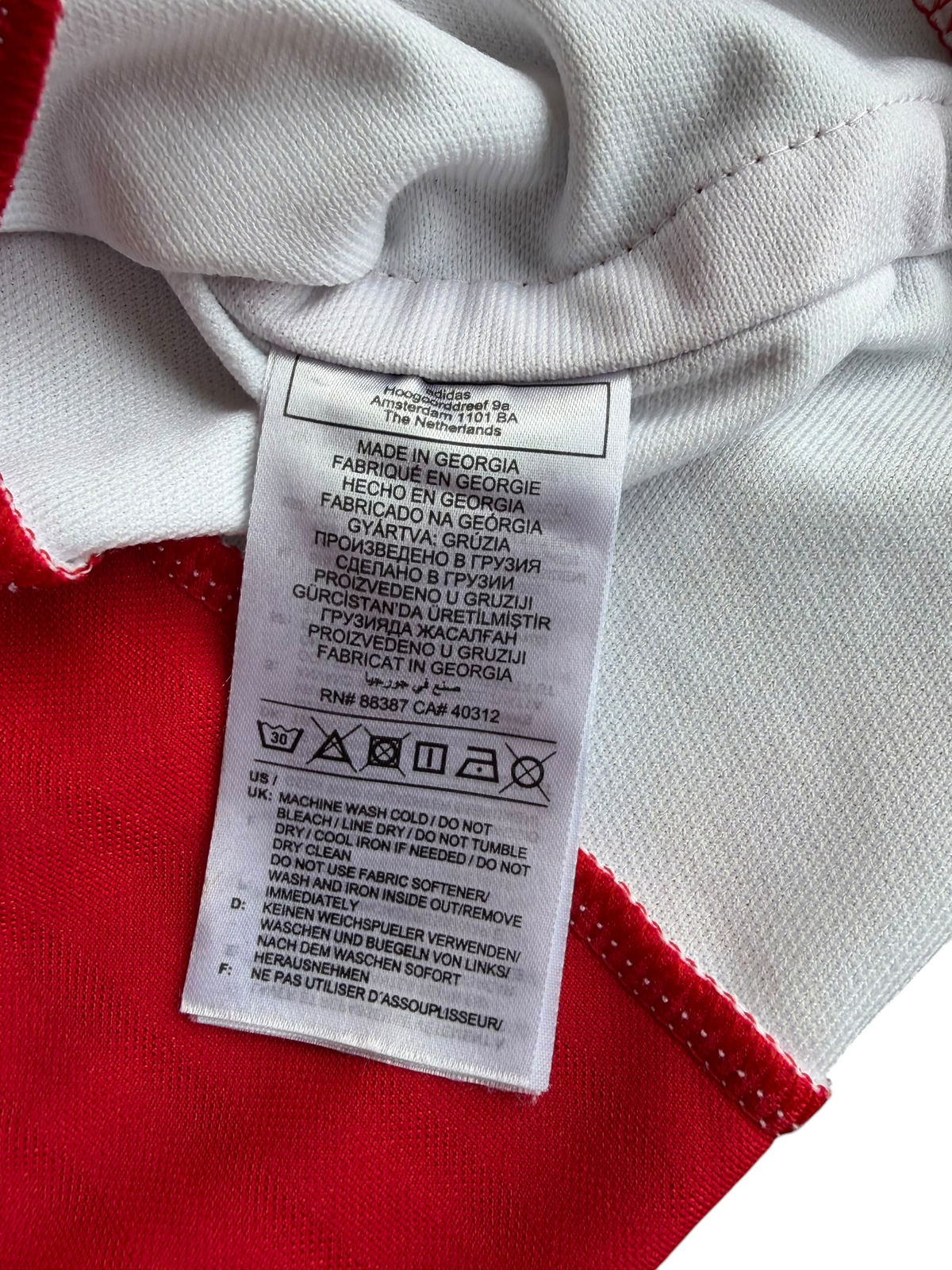 2023-2024 Ajax Amsterdam Adidas Home Football Jersey Youth Size: S (9-10)