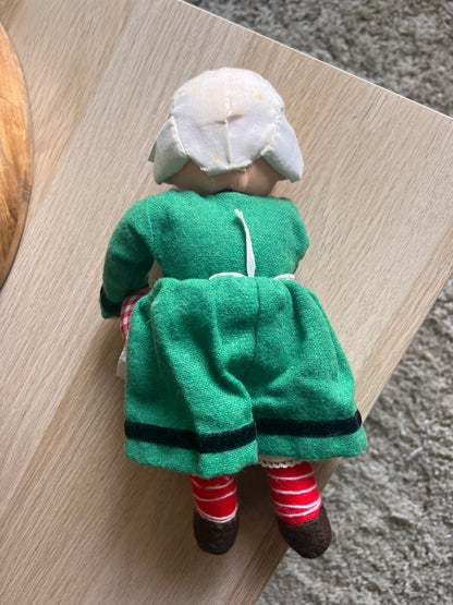 VTG '70s Becassine by Minerve Cloth French Cloth Doll 12.5"