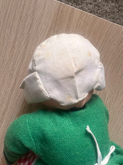 VTG '70s Becassine by Minerve Cloth French Cloth Doll 12.5"