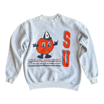 VTG Discus Syracuse University Orangemen Mascot Sweatshirt SU Retro Size: M
