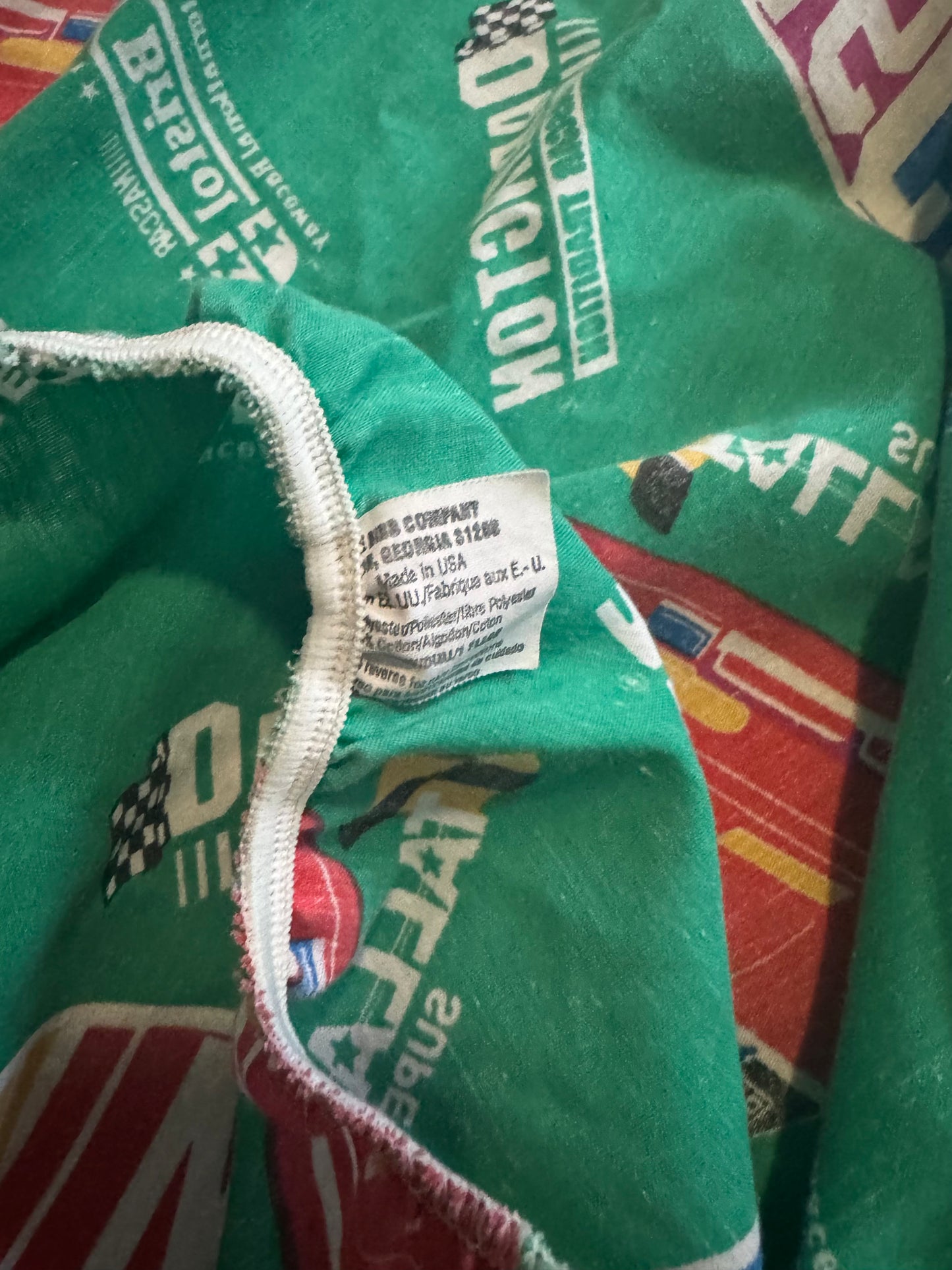 VTG 1995 NASCAR Daytona Talladega Bristol Bed Sheet Set - 3 Pieces Size: TWIN