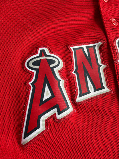 Los Angeles Angels Mike Trout #27 Majestic Youth Red Jersey Size: XL (18/20)