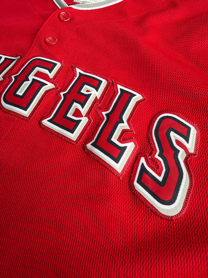 Los Angeles Angels Mike Trout #27 Majestic Youth Red Jersey Size: XL (18/20)