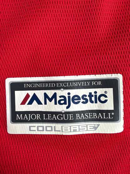Los Angeles Angels Mike Trout #27 Majestic Youth Red Jersey Size: XL (18/20)