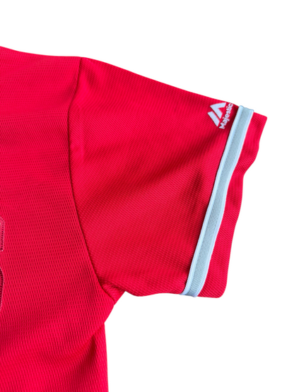 Los Angeles Angels Mike Trout #27 Majestic Youth Red Jersey Size: XL (18/20)