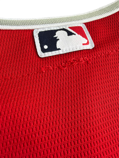 Los Angeles Angels Mike Trout #27 Majestic Youth Red Jersey Size: XL (18/20)