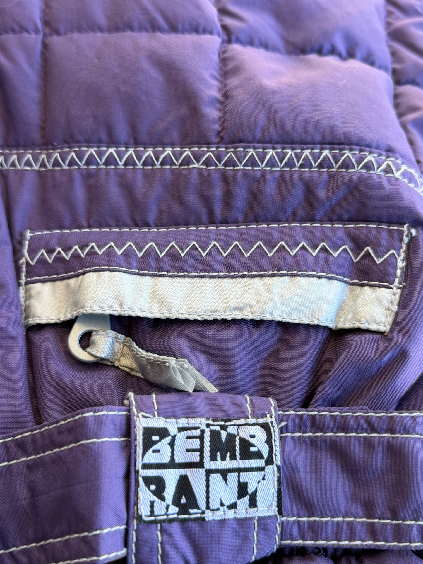VTG Atlantic Sportswear Ski Purple Quilted One-Piece Youth Snowsuit Size: M