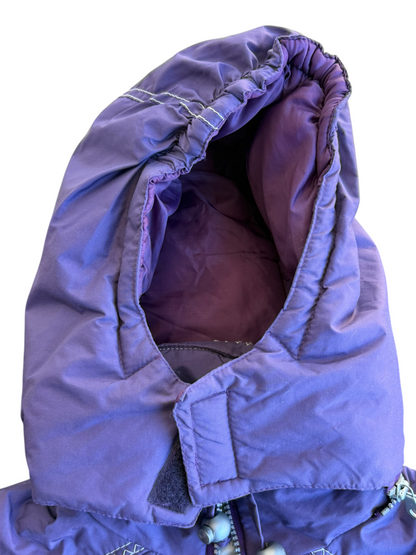 VTG Atlantic Sportswear Ski Purple Quilted One-Piece Youth Snowsuit Size: M