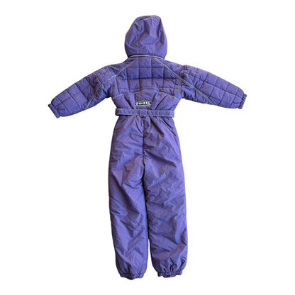 VTG Atlantic Sportswear Ski Purple Quilted One-Piece Youth Snowsuit Size: M