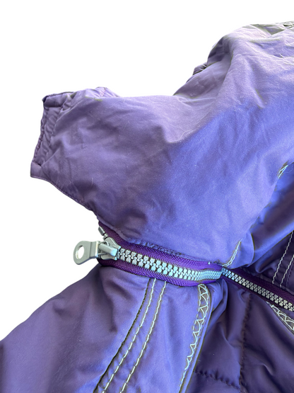 VTG Atlantic Sportswear Ski Purple Quilted One-Piece Youth Snowsuit Size: M