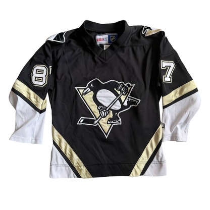 Pittsburgh Penguins Sidney Crosby #87 Retro NHL CCM Hockey Jersey Youth Size: S/M