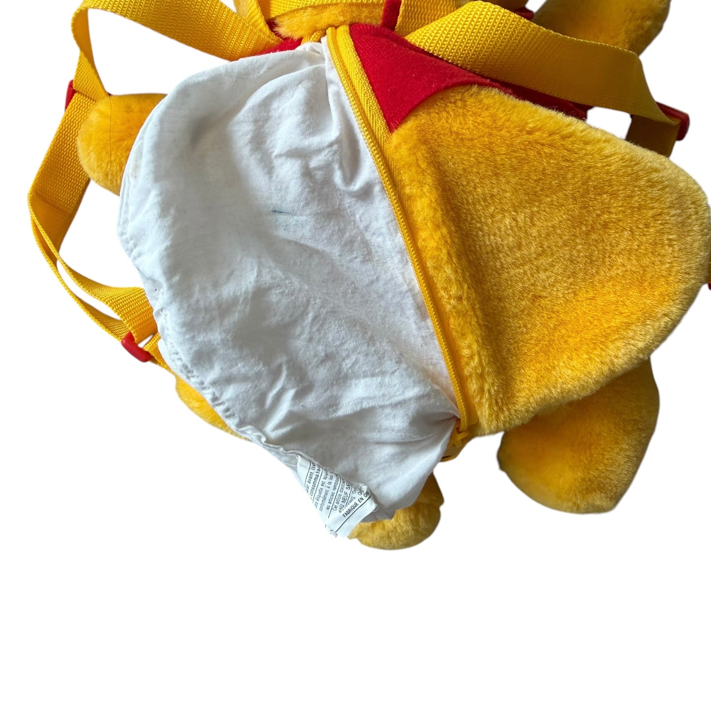 VTG ‘90s Disney Winnie the Pooh Plush Zipper Backpack