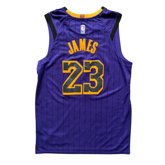 2018-19 LA Lakers LeBron James #23 Nike CE Lore Series Swingman Jersey Size: 54