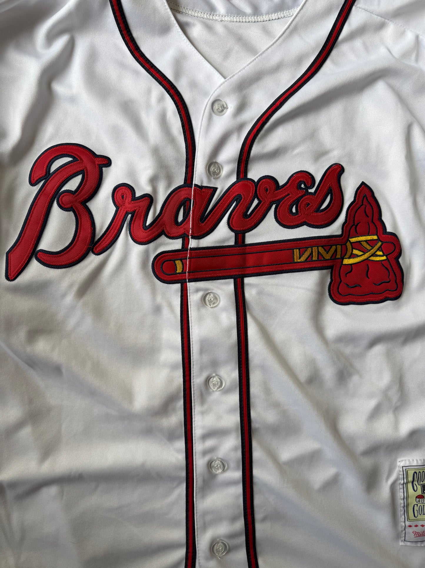 Atlanta Braves Greg Maddux #31 Sewn Mitchell & Ness MLB WS 1995 Jersey Size: XXL