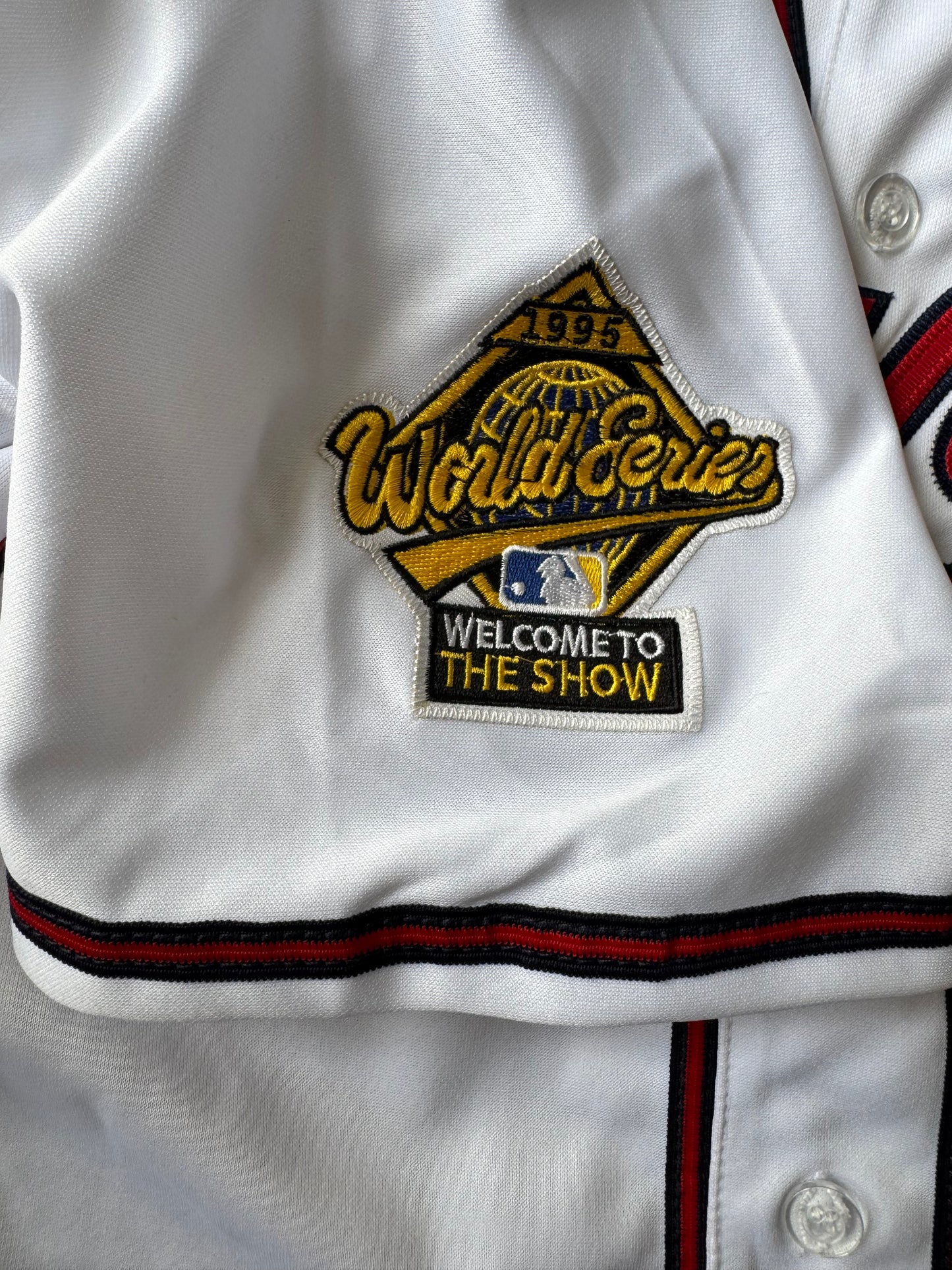 Atlanta Braves Greg Maddux #31 Sewn Mitchell & Ness MLB WS 1995 Jersey Size: XXL