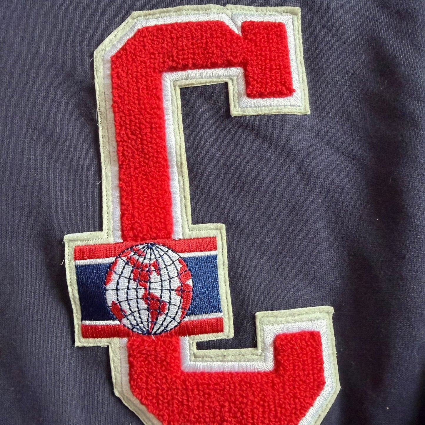 Montreal Canadiens Mitchell & Ness Navy College Dropout OVS Hoodie Size: 3XL