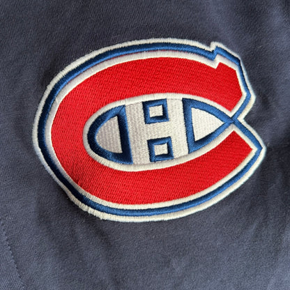 Montreal Canadiens Mitchell & Ness Navy College Dropout OVS Hoodie Size: 3XL