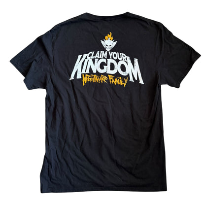 WWE Authentic Cody Rhodes “Claim Your Kingdom Nightmare Family” T-Shirt Size: L