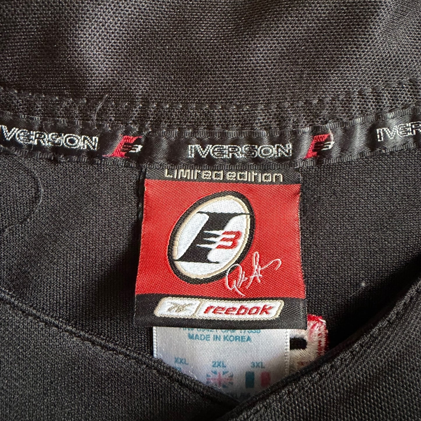 VTG Reebok Authentic Apparel Edition Allen Iverson #3 Baseball Jersey Size: XXL