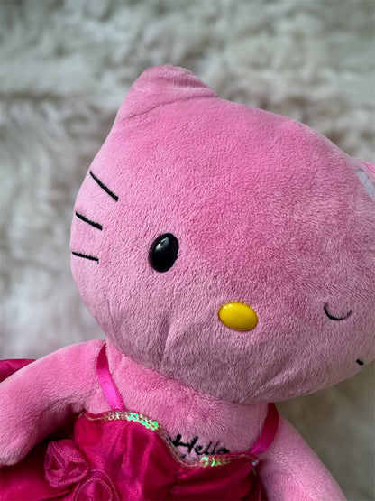 Build A Bear Hello Kitty Pink 18" Winking Leopard Outfit Dress ‘12 Sanrio No Bow