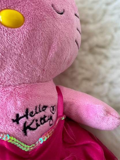 Build A Bear Hello Kitty Pink 18" Winking Leopard Outfit Dress ‘12 Sanrio No Bow