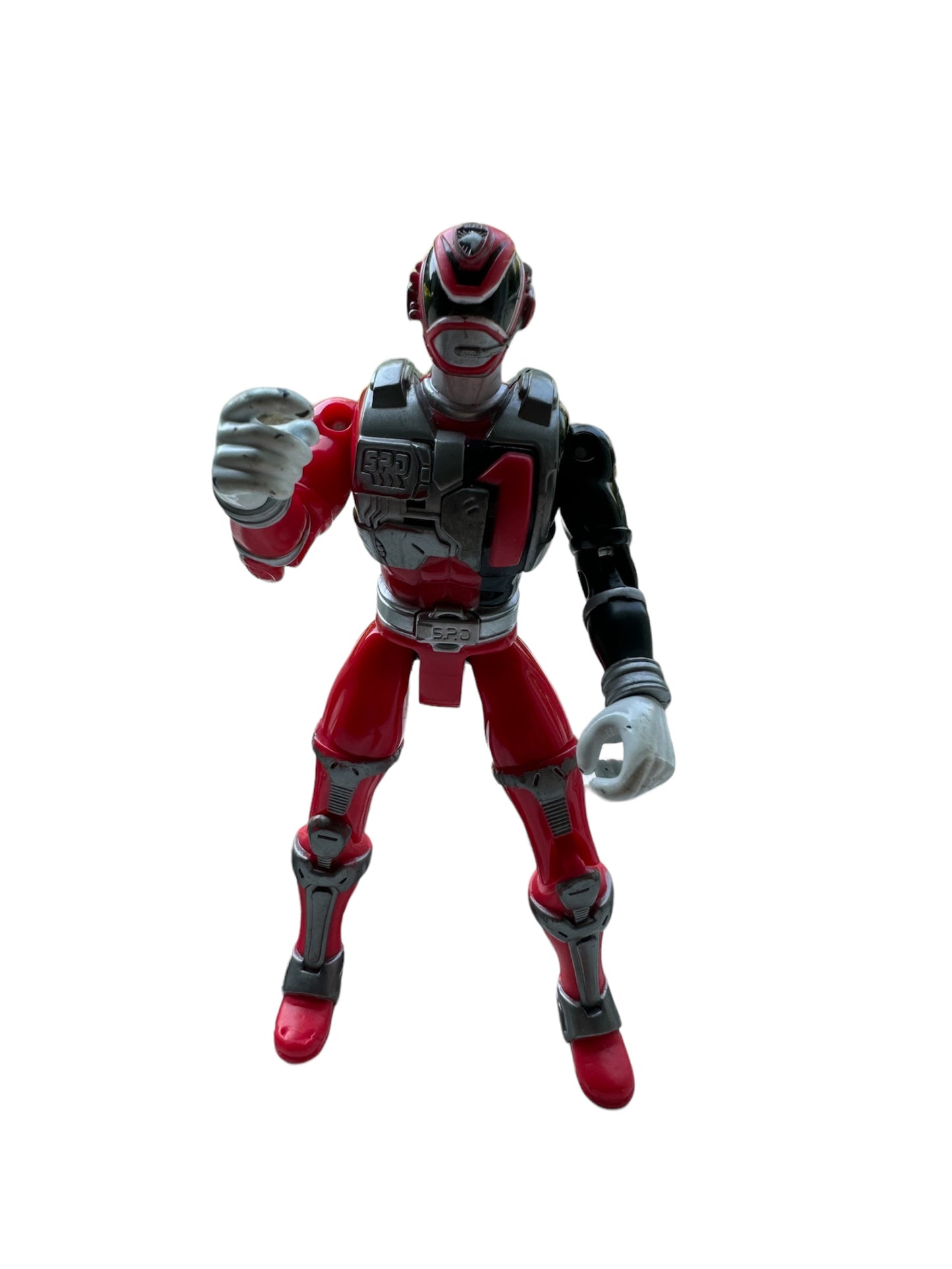 2005 Interactive Talking Red Power Rangers SPD 5.5" Figure