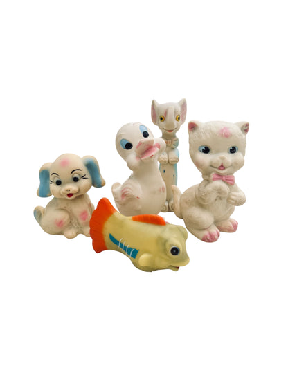 VTG 1960’s Rubber Squeaky Toys Lot