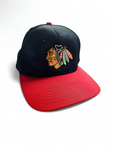 VTG '90s A.J.M. Chicago Blackhawks NHL Snapback Hat Cap
