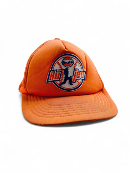 VTG Gulf Oil Au Jeu Snapback Trucker Hat Cap