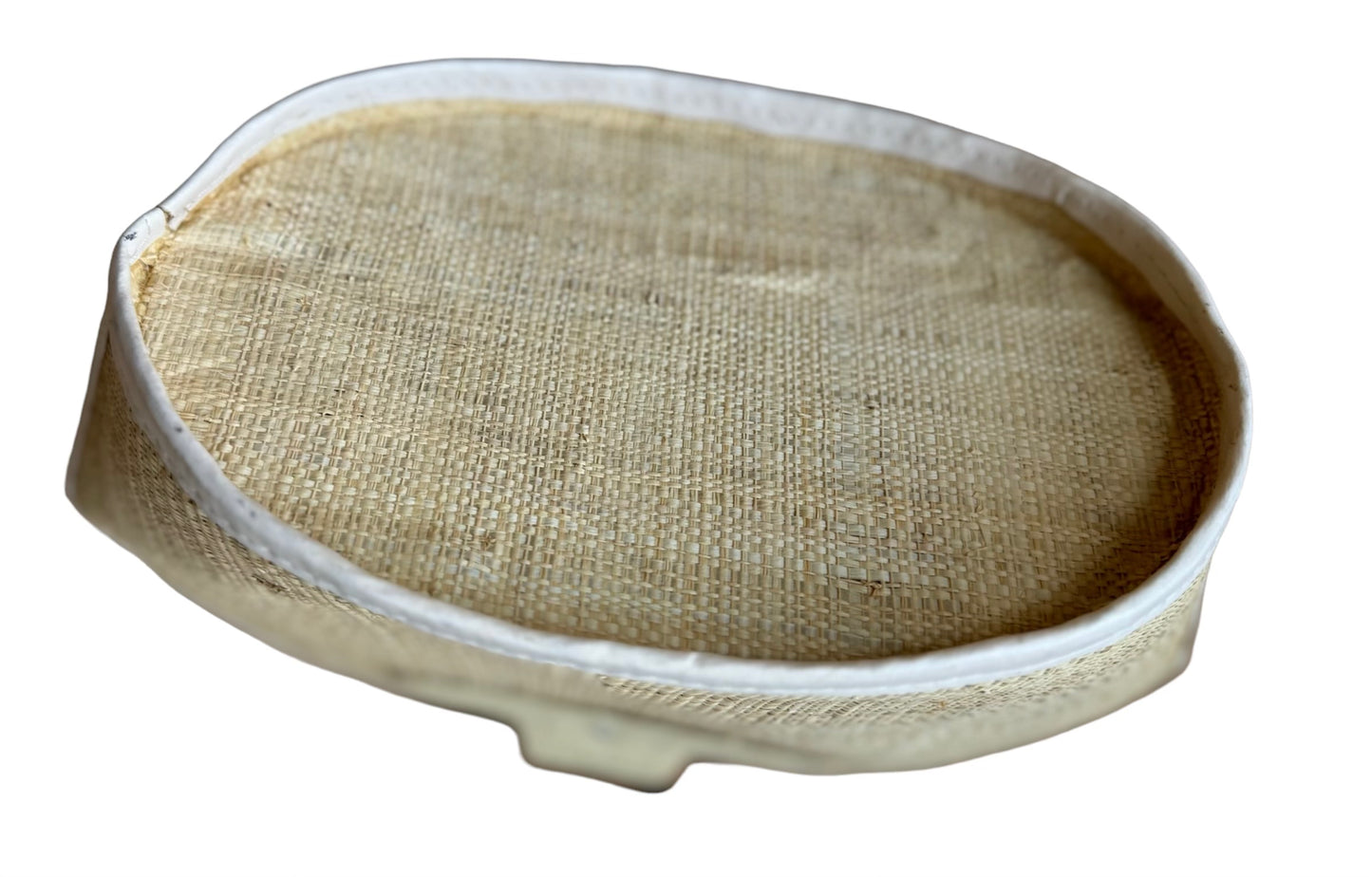 VTG Straw Beach Bag Purse With Wood Handles