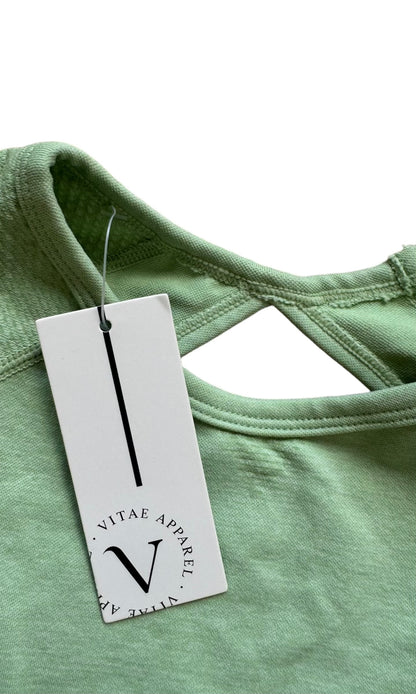 Vitae Apparel Recharge LS Crop Top Lime Green Women's Size: M