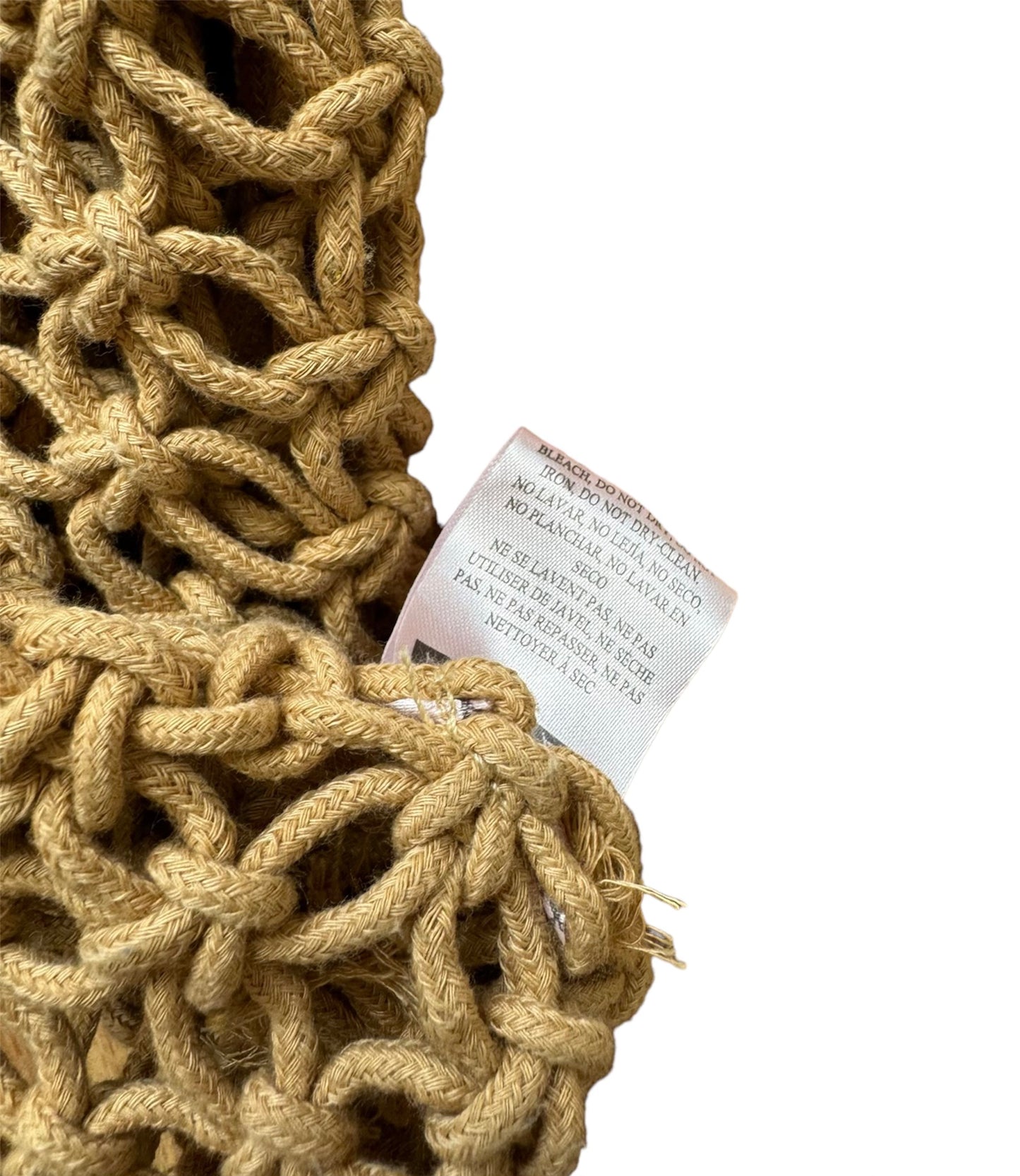 Woven Knit Crochet Beach Bag Tote Purse
