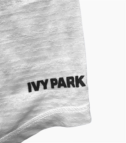 Ivy Park Women's White Stripe Racerback Tank Top Size: M