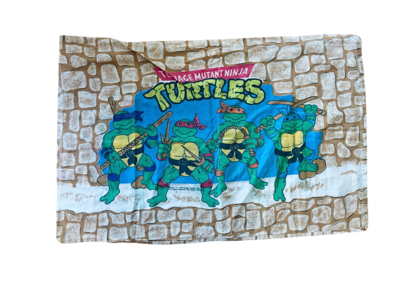 VTG 1988 Teenage Mutant Ninja Turtles TMNT Bed Sheet Set - 3 Piece Size: TWIN