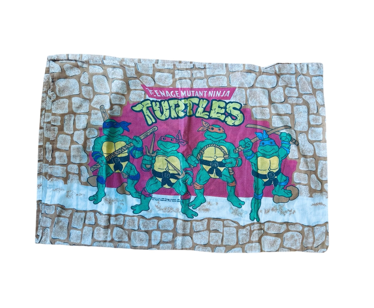 VTG 1988 Teenage Mutant Ninja Turtles TMNT Bed Sheet Set - 3 Piece Size: TWIN