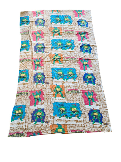 VTG 1988 Teenage Mutant Ninja Turtles TMNT Bed Sheet Set - 3 Piece Size: TWIN