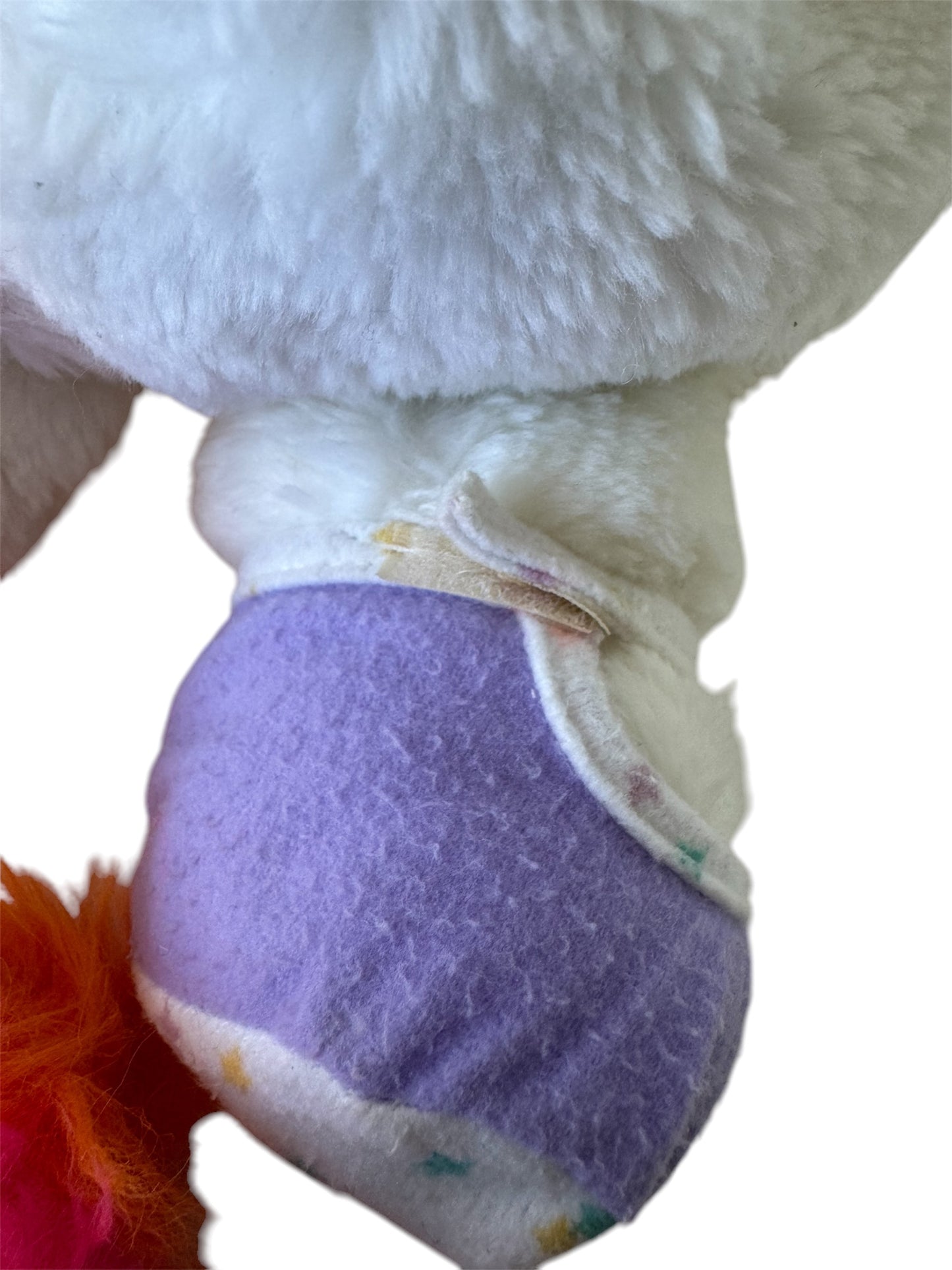 VTG '80s Baby Bibsy Popple with Bottle Rare Plush