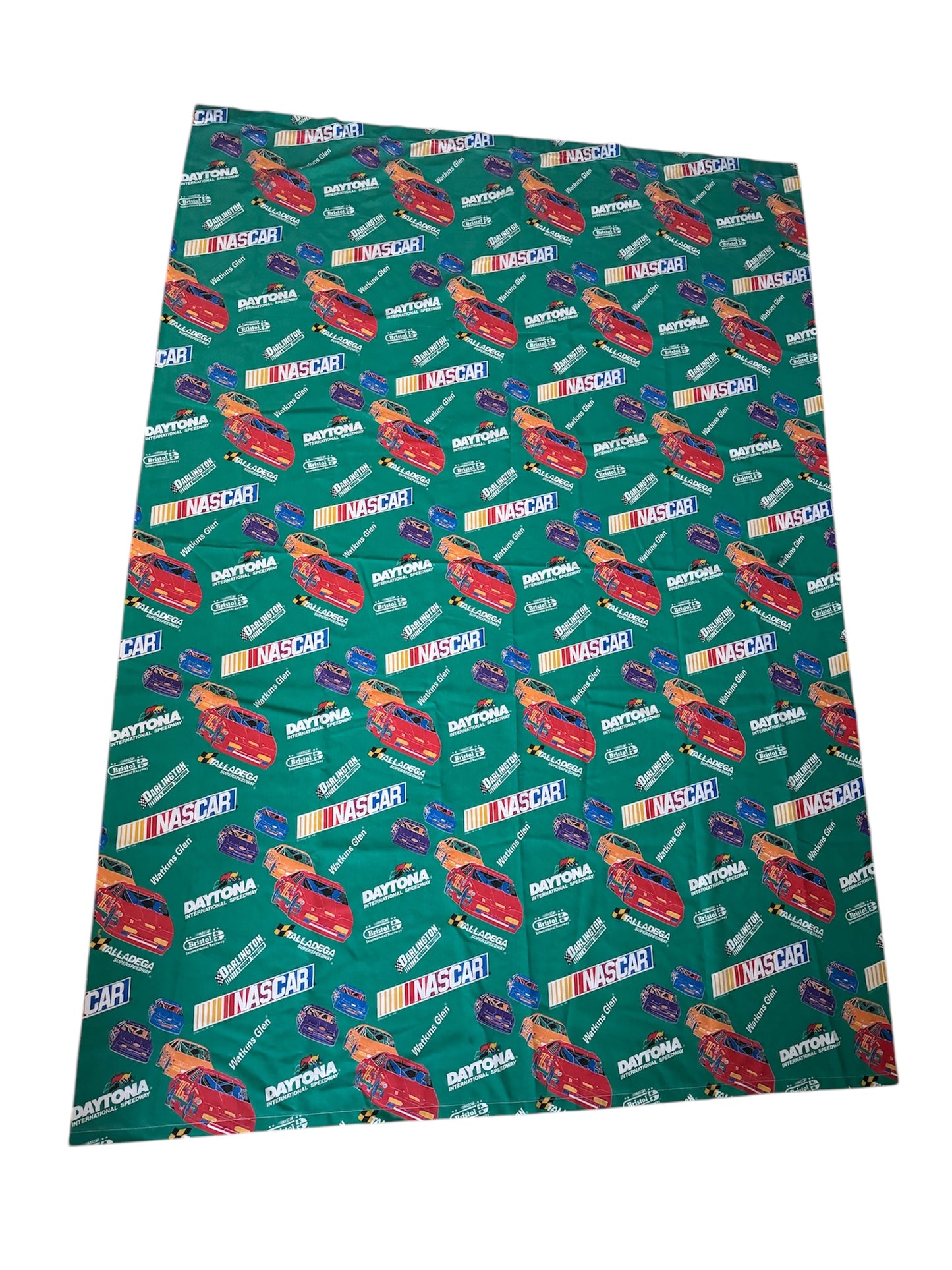 VTG 1995 NASCAR Daytona Talladega Bristol Bed Sheet Set - 3 Pieces Size: TWIN
