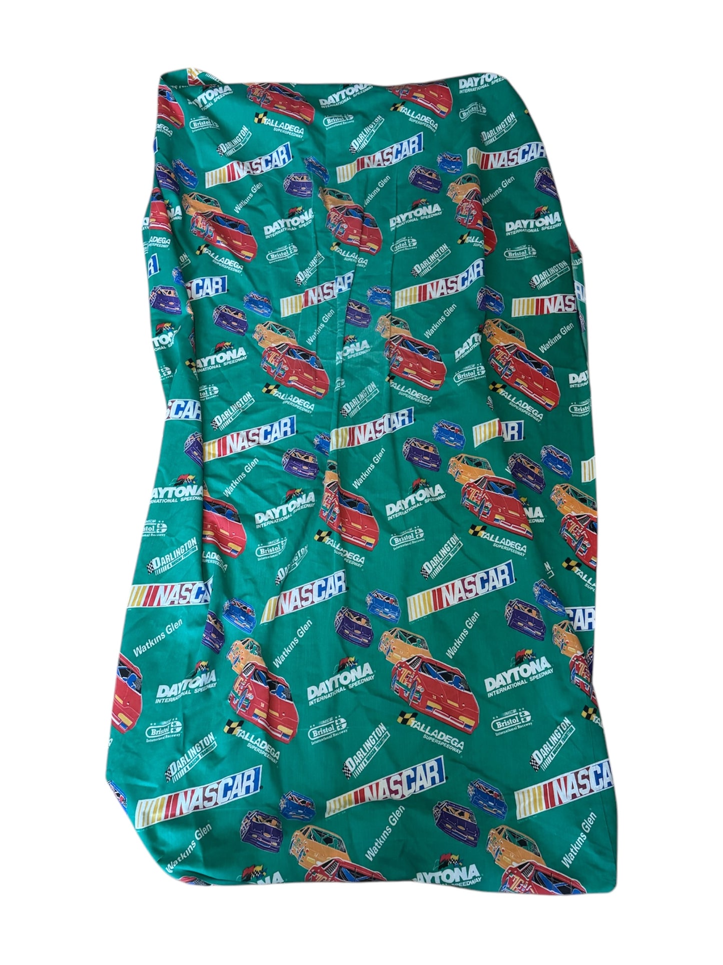 VTG 1995 NASCAR Daytona Talladega Bristol Bed Sheet Set - 3 Pieces Size: TWIN