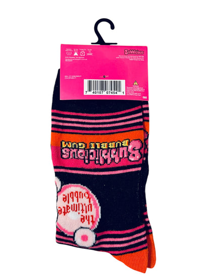 Bubblicious Bubble Gum Crew Socks