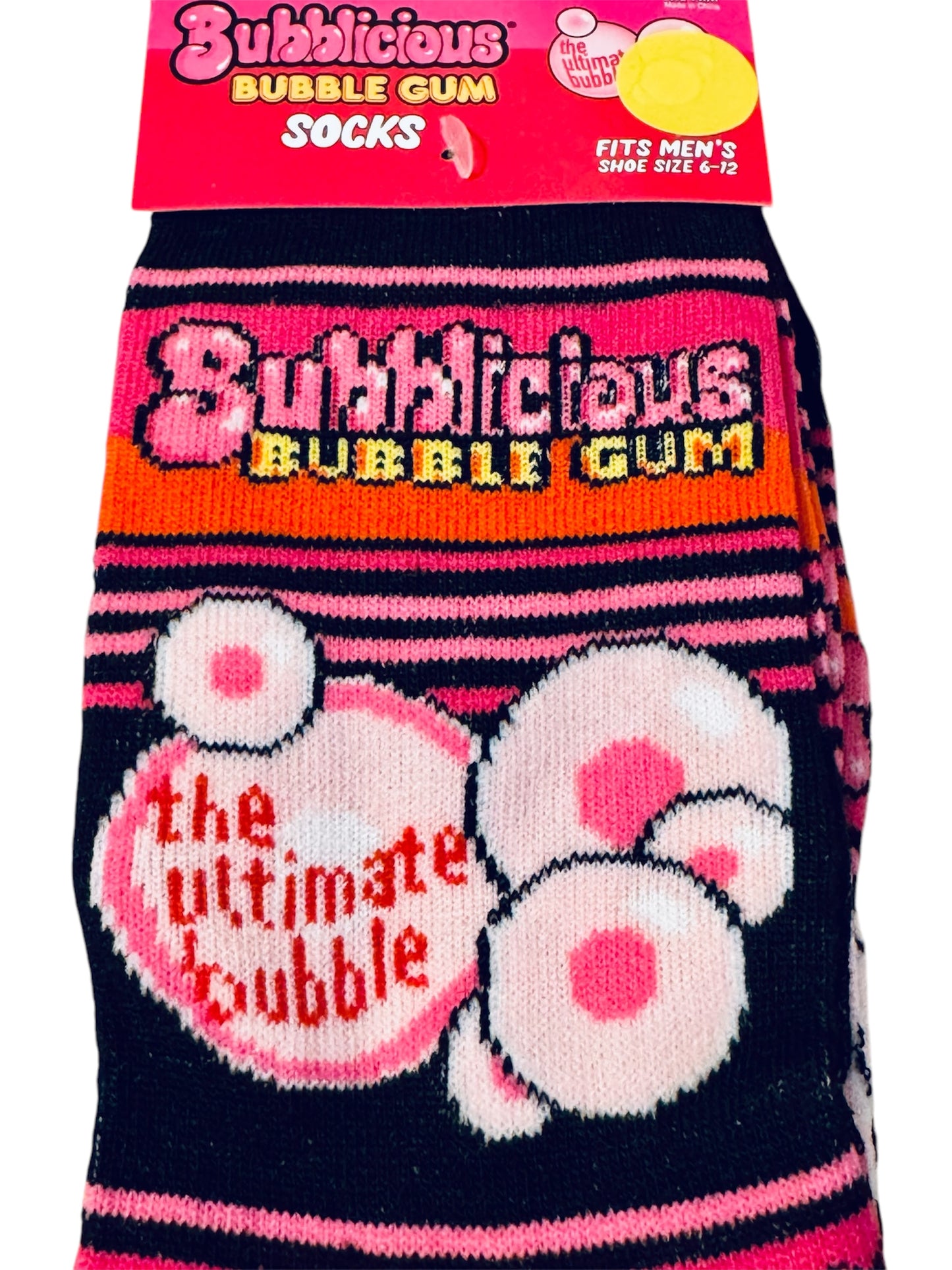 Bubblicious Bubble Gum Crew Socks