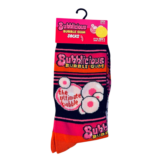 Bubblicious Bubble Gum Crew Socks