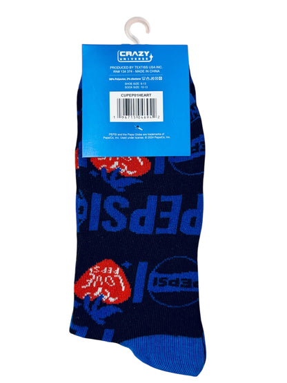 Pepsi Black Crew Socks