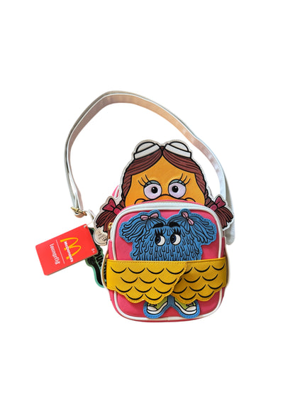 Loungefly McDonald’s Birdie the Early Bird Crossbuddies Crossbody Bag and Wallet