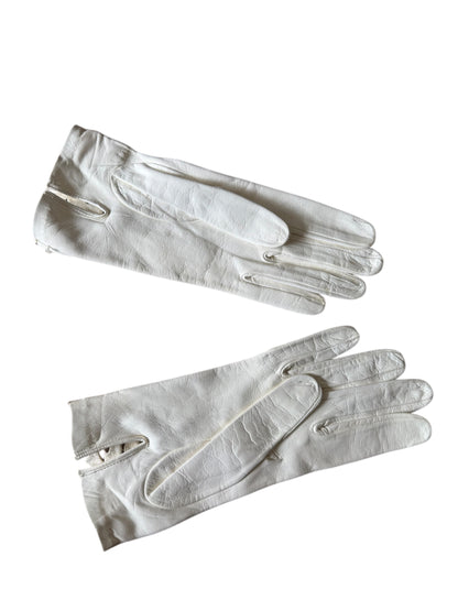 VTG Unbranded '50s/'60s Ivory White Ladies Formal Gloves Size: 7 1/2