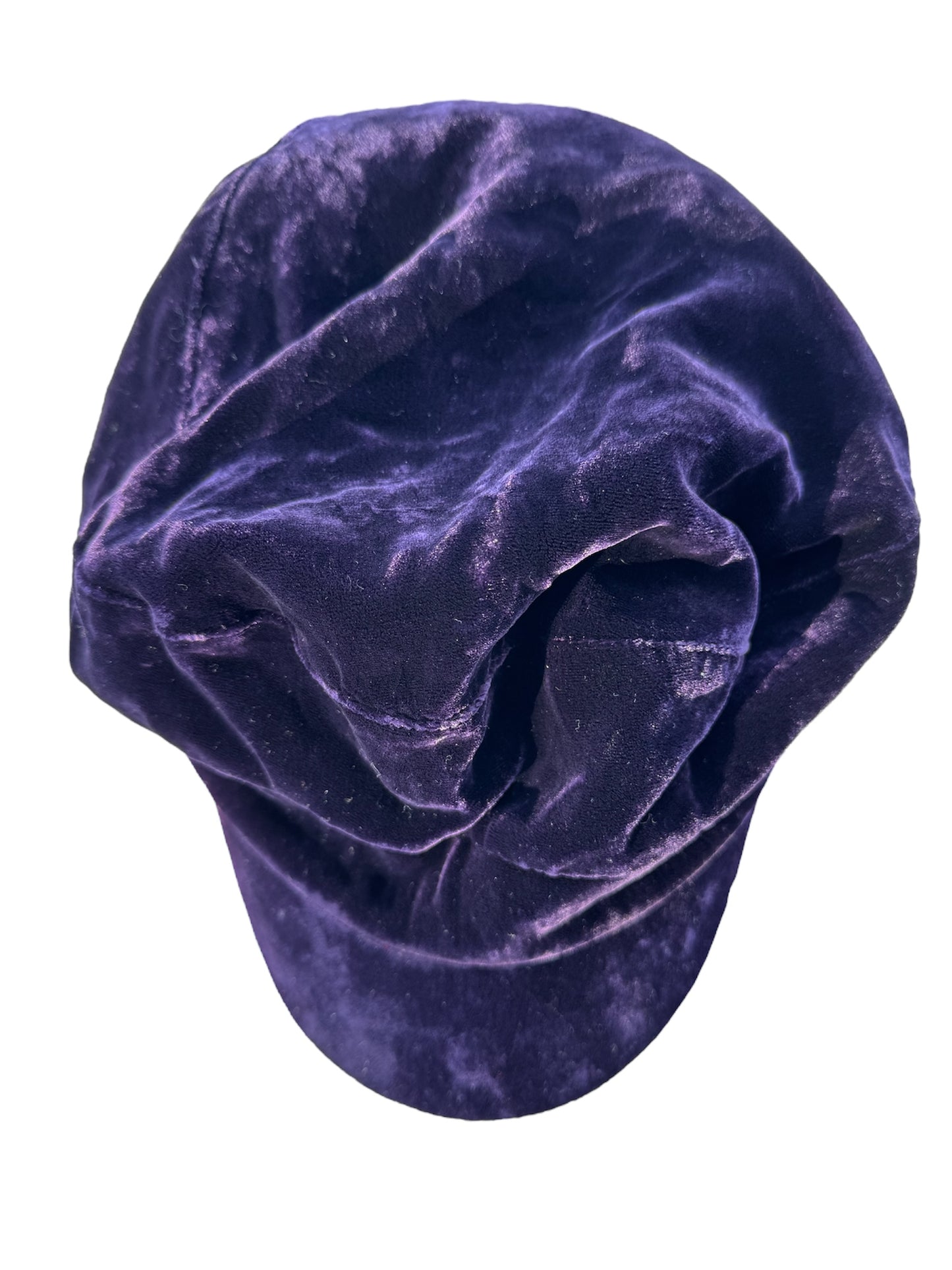 VTG Rare Rugby Ralph Lauren Purple Velvet Baker Boy Cap Hat Size: M/L