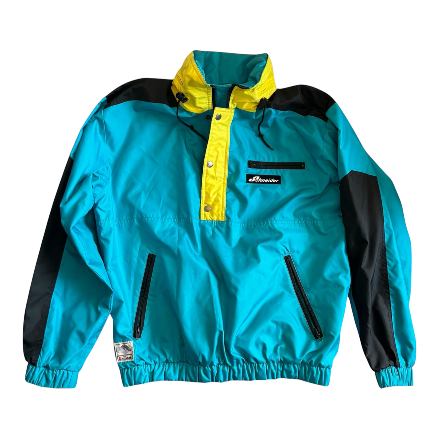 VTG ‘90s Schneider Ski Anorak Pullover Jacket Entrant Shell Colorblock Size: 50